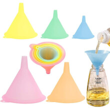 Kosmetiklotion- und ätherische Öltrichter-Set: Kunststofftrichter-Set zum Umfüllen von flüssigen Gewürzen in der Küche, Hängedesign, Trichter