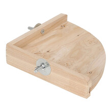 Wooden Corner Platform Shelf For Small Pets Hamsters, Birds, Chinchillas Stand Solid Wood, Cage Compatible