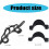 Handlebar Risers 20mm Rise For LongDistance Cyclists Motorcycle Handlebar Riser Set Lightweight Durable 5