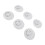 D-Ring-Patch-Kit aus Edelstahl, PVC-D-Ringe für 6