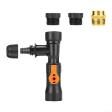 Aquarium Water Changer Kit 3M Hose 12/16mm Adapters Silent Gravel Cleaner For Fish Tanks Fits 1819mm Taps Black GYHS03
