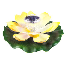 Farbwechselnde LED: Solarbetriebene Lotus-Schwimmleuchten für Pools, elegante Nachtlichter für Terrasse, Flur und Pool, wasserdichte Außenlaternen