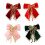 Velvety Fabric Bowknot Christmas Tree Decoration for-Red 2
