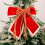 Velvety Fabric Bowknot Christmas Tree Decoration for-Red 6
