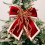 Velvety Fabric Bowknot Christmas Tree Decoration for-Red 5