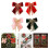 Velvety Fabric Bowknot Christmas Tree Decoration for-Red 3