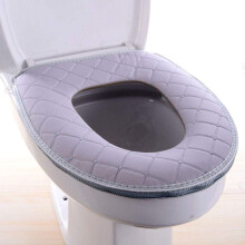 Veelzijdige toiletbrilbeschermers, zacht, dik en warm voor gebruik in de badkamer, pluche materiaal voor comfort en warmte, eenvoudig te installeren