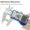 Upgrades 150mm Digital Calipers Solar power Double Energy System 3