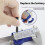 Upgrades 150mm Digital Calipers Solar power Double Energy System 5