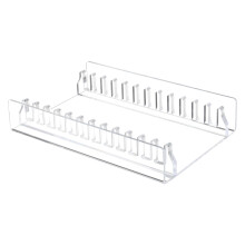 Acrylic CDs Display Rack 12 Standard CDs Capacity Clear Modern Desk Accessory
