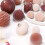 35Pcs Luxurious Flocking Ornament Solid Materials-Caramel Brown 2