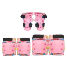 Kid Protective Gear Set Ages 38 6Piece Knee Elbow Wrist Pad Kit For Scooter Roller Skating Skateboarding Biking Size S