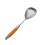 304 Stainless Steel Colander with Long Handle and Hook, RustProof Kitchen Strainer 38cm 1