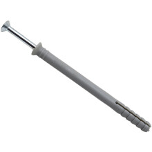 MasonMate 8x100mm Nylon Hammer-In Fixings - 100 Pack for Secure Installations