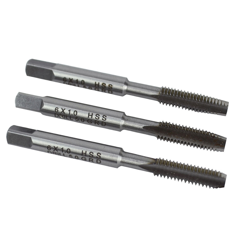 Faithfull Hss Straight Flute Tap Set M6 X 1.0, 3 Piece