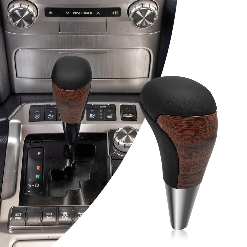 Gear Shift Knob Abs Leather Walnut For Toyota Avalon 4Runner Tundra Automatic Shifter Handle Red 9189345561900