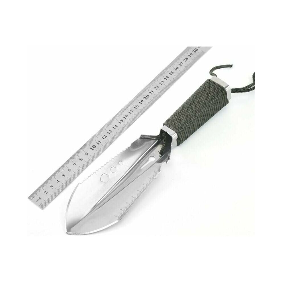 Survival Multitool, Ergonomic Design Stainless Steel, Backpacking Shovel High-Strength Comfortable Grip Tool, Ultralight Camping Hand Trowel With 9048212273875
