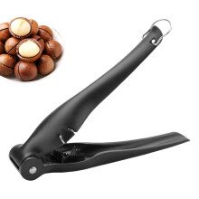 Chestnut Opener and Cracker with LaborSaving Lever, Serrated Cutting, Safety Lock for Kitchen or Camping Black