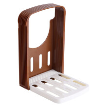 Adjustable Bread Slicer with 4 Thickness Options, Foldable Bread Cutting Guide for Homemade Loaf