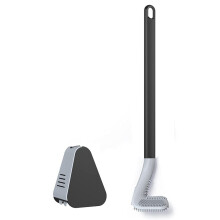 Golf-Toilettenbürste mit dreieckigem Golfkopf, 360-Rundumreinigung der Toilettenschüssel, schnelltrocknendes, hochwertiges TPR-Material,