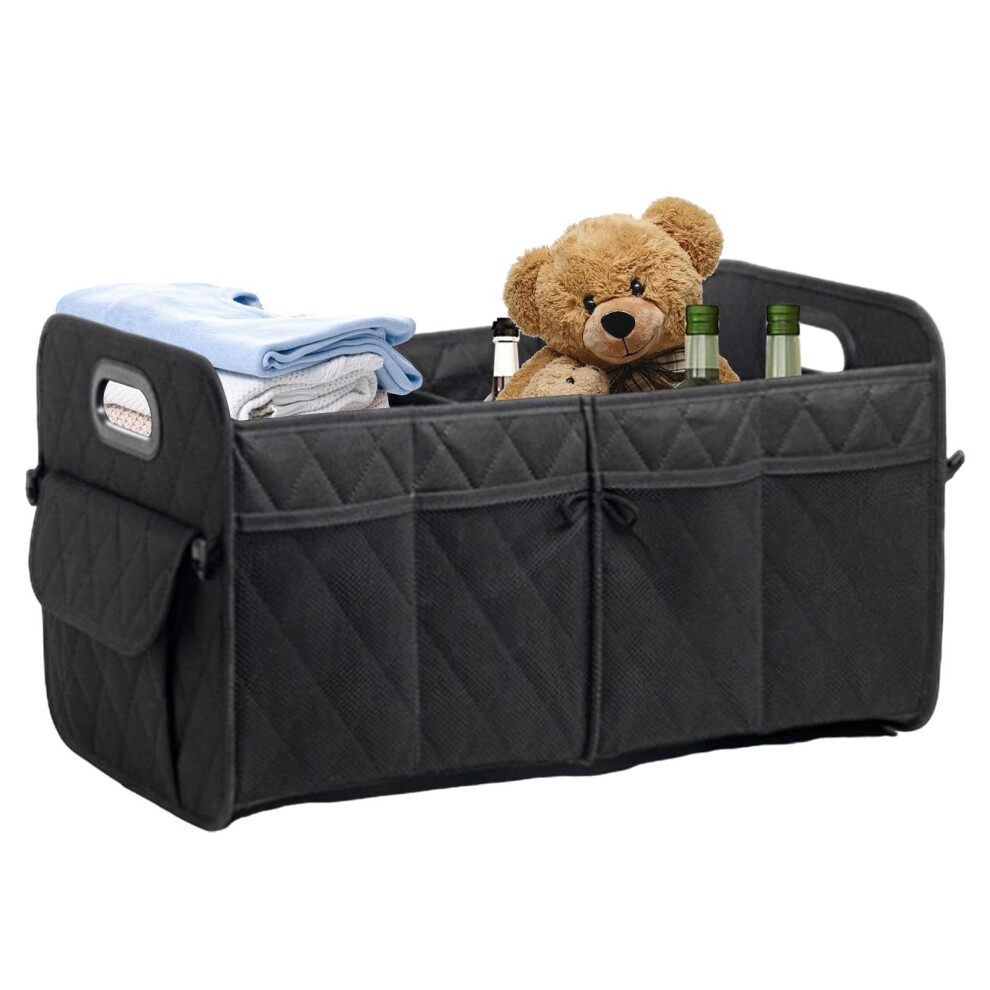 Car Boot Organizer 50L Large Capacity Foldable Waterproof Trunk Storage Box With Pockets For Suvs And Sedans 9119770640741