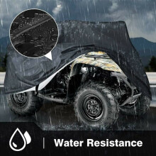 Universele ATV-hoes voor de meeste voertuigen, waaronder Polaris, Honda, Can-Am en Suzuki. Waterdichte, robuuste 190T polyester hoes met UV-werende