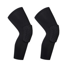 Ginocchiere per basket e pallavolo, protezioni antiscivolo con struttura a nido d'ape antiurto, manicotti compressivi traspiranti per un maggiore