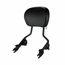 Motorcycle Rear Backrest Sissy Bar Cushion Pad For Harley Touring Street Glide Road King 20092018 Matte Black