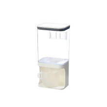 1L/1.5L Wall Mounted Cereal Dispenser Plastic Rice Container Insect Proof Moisture Proof Kitchen Organizer Clear 1000ml