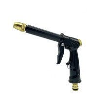 Garden Hose Nozzle with Adjustable Spray Modes, Pressure for Car Wash and Pet Cleaning Black