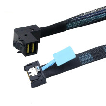 PCIE Slimline SFF8654 MCIO 4I 4X 38Pin to 90 degree SAS HD SFF8643 server adapter Cable Support PCIe Gen5 (0.8m)