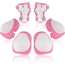 Safety First: Protective Gear Set For Little Athletes, Including Knee Pads, Elbow Pads, And Wrist Guards, Durable And Adjustable For Skateboarding And