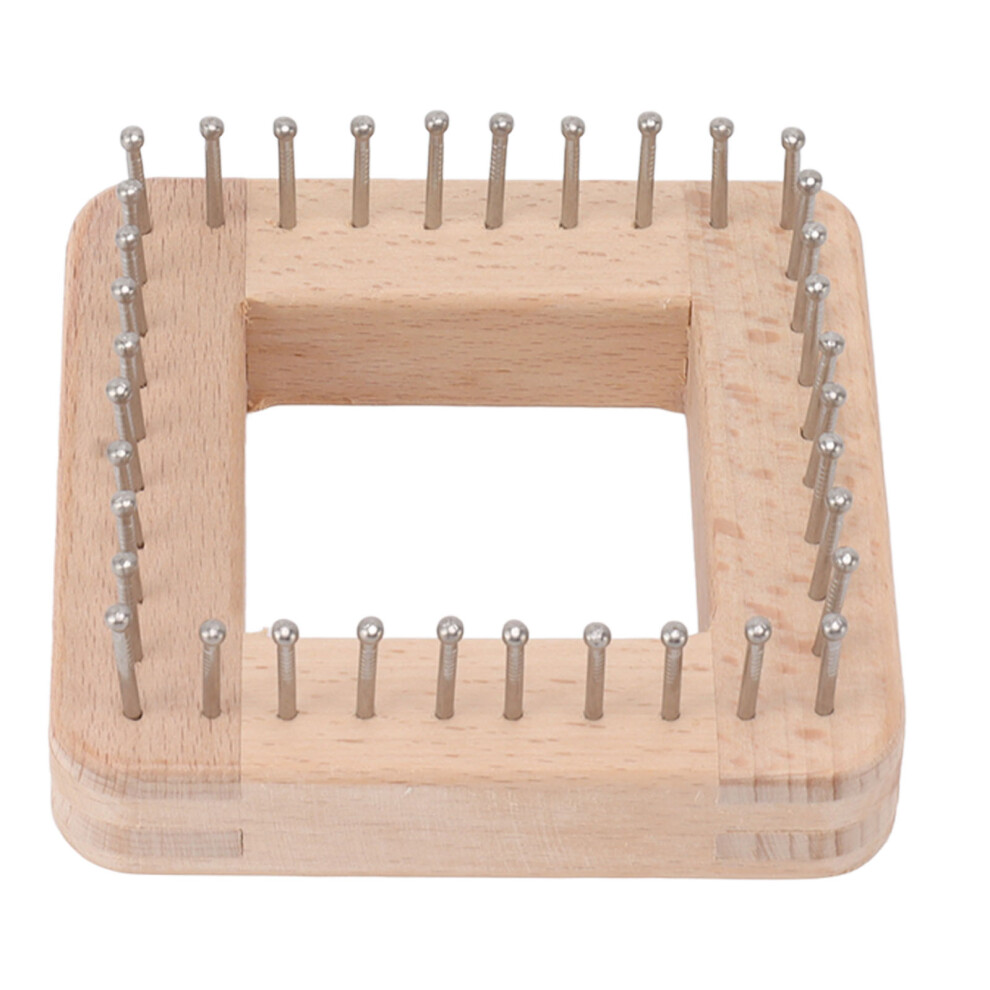 Knitting Loom, Wooden Yarn Knitting Machine For Crafting Delicate Weavings, Perfect For Diy And Teaching (10X10cm) 9454554986685
