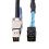 SFF8644 To SFF8643 Cable External 36Pin SAS3.0 12Gbps, RAID System Transmission Cable, 1m PC Replacement 1