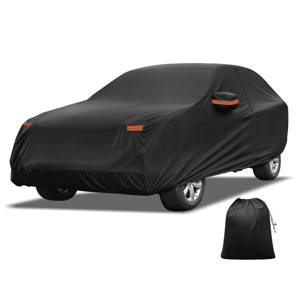 Waterproof Car Cover For Ford Mustang Mache, All Weather 210D Oxford With Side Zipper 9426802792867