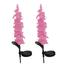 Flores decorativas movidas a energia solar, luminárias de estaca em formato de flor de jacinto realistas para decoração de jardim e pátio,