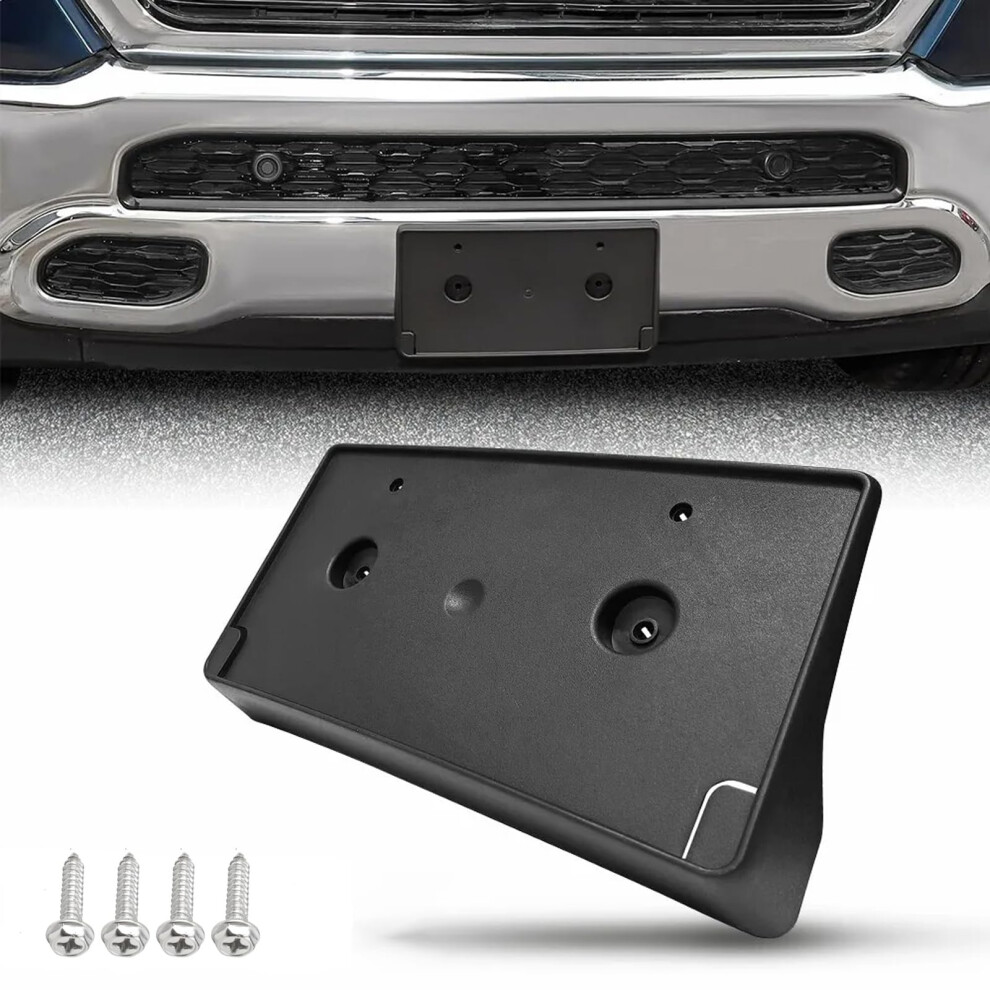 Front License Plate Bracket For Dodge Ram 1500 Dt 20192024 No Drill Oem Fit Holder Fade Resistant 9119770642899