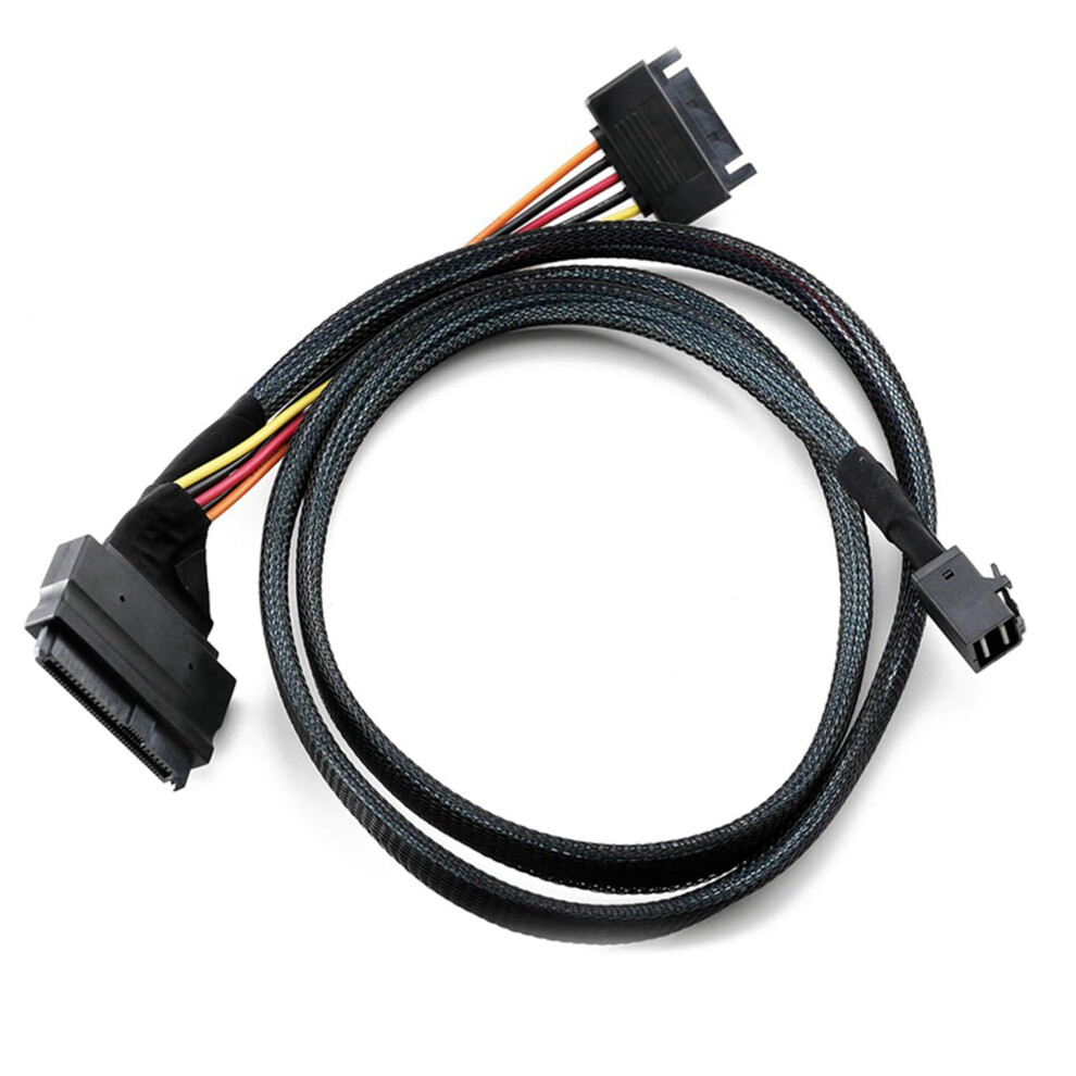 12G Mini Sas Hd To U.2 Cable Sff8643 To Sff8639 0.5M With 15Pin Sata Power For U.2 Ssd 9001264883652