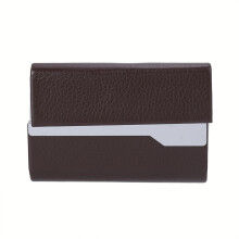 Multifunctionele, stevige opbergdoos, professionele visitekaarthouder, gepersonaliseerd, gegraveerd leren etui, slanke metalen kaarthouder, luxe,