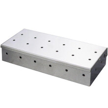 Stainless Steel BBQ Smoker Box for Gas and Charcoal Grill Adds Smoky Flavor with Lid Holes