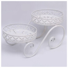 Indoor Plant Stand with Multi Tier Metal Shelf for Living Room Balcony Modern Space Saving White