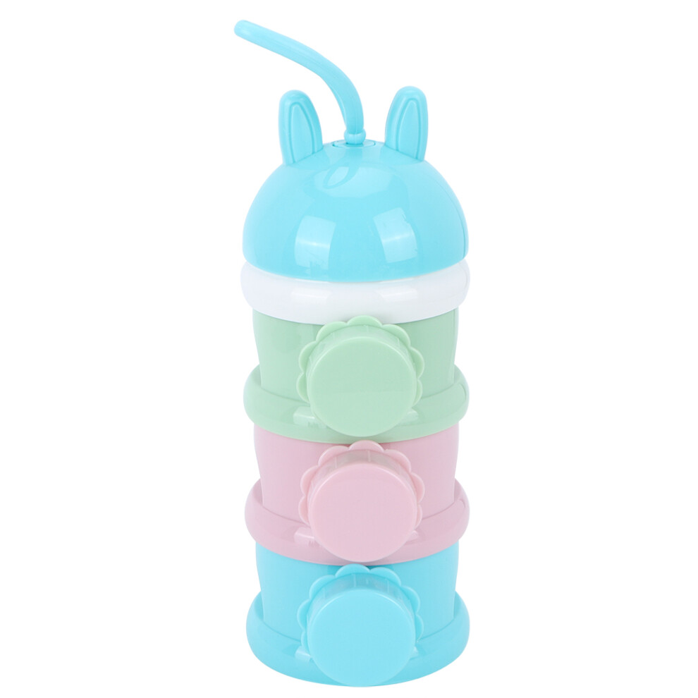 Baby Milk Powder Dispenser, Independent Layers Food Grade Bpa Free Pp Material Stackable Formula Container For Safe And No Leakage Storage