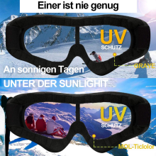 Family-friendly Snow Goggles, Comfortable Sponge Layer, Ideal For Winter Sports And Activities