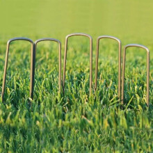 Garden Stakes, Heavy-duty Tent Stakes for Secure Landscape Fabric, High-quality Galvanized Steel, U Shaped Ground Anchors, Perfect for Outdoor Irrigat