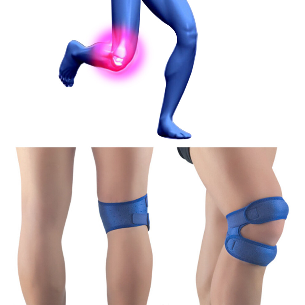 Knee Brace Strap for Patella Support, Shock-Absorbing Knee Brace with Built-In EVA Pad for Improved Knee Stability and Pain Relief, Breathable and Swe