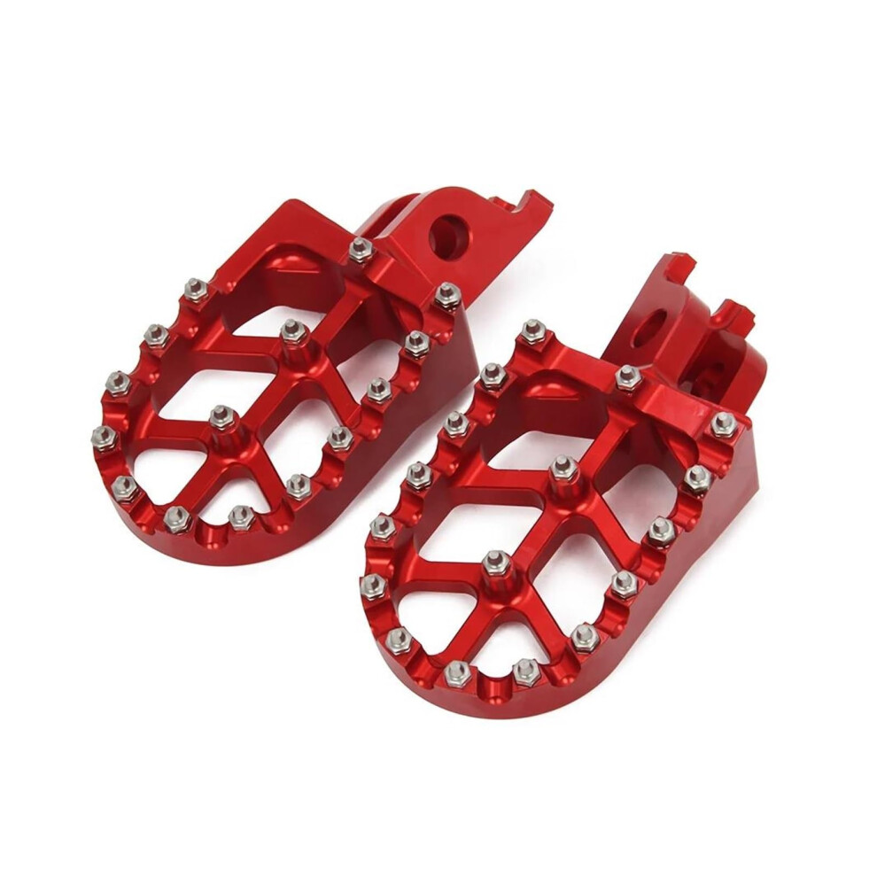 Foot Pegs Aluminum Wide Motorcycle Footrests For Honda Crf Crf250 Crf450 Dirt Bike Comfort 9189345564673