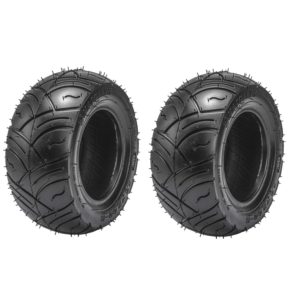 Set Of Two 13X5.006 Tubeless Go Kart Tires Tearresistant Rubber For Atv Allterrain Use 9189345564093