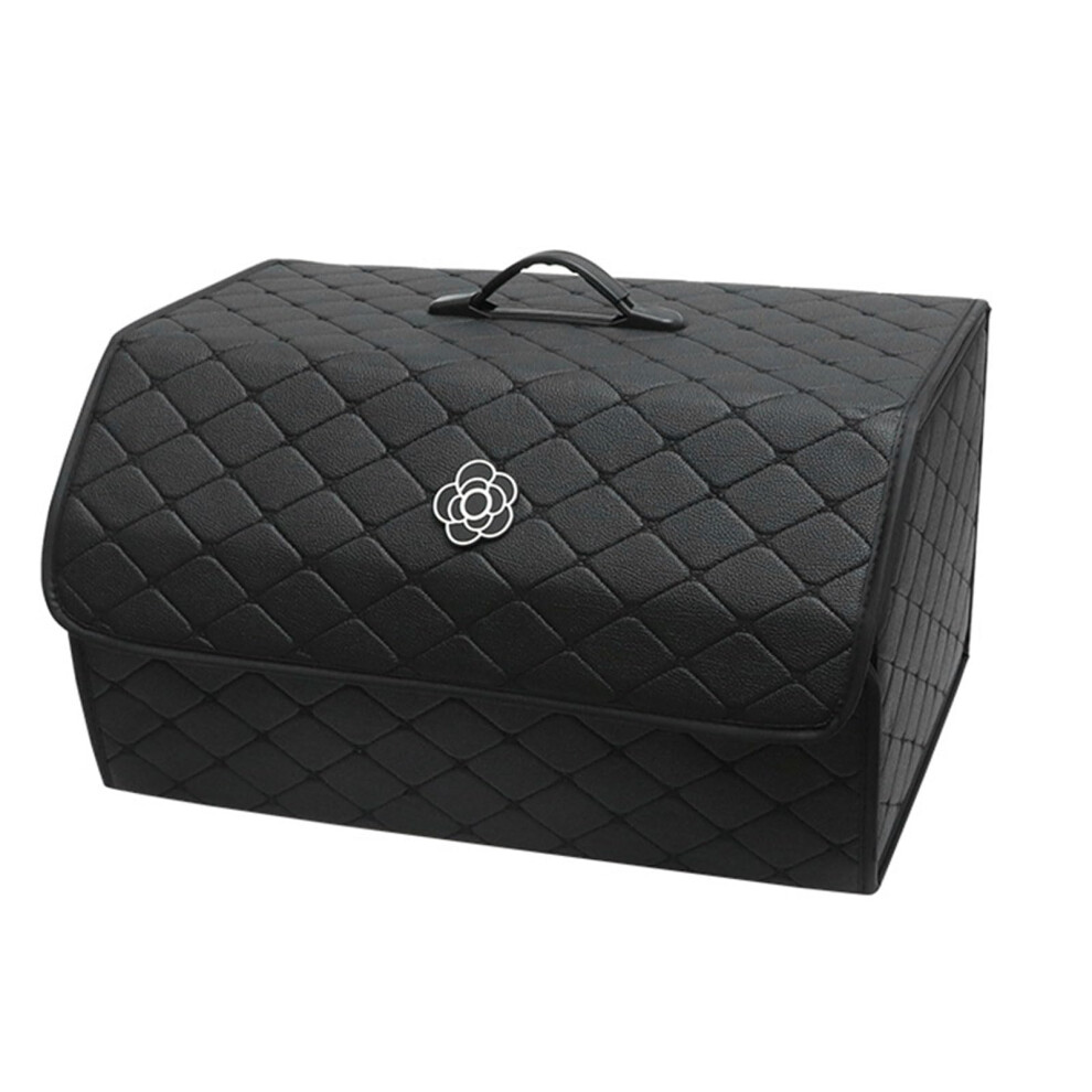 Car Trunk Organizer Waterproof Oxford With Lid Collapsible Suv Storage Box Insulated Medium Black 9001264885328