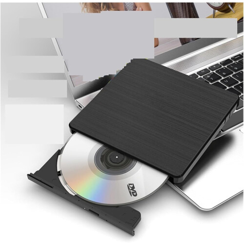 Usb External Dvd Optical Drive Disc Burner For Computers And Laptops Portable 4in1 MultiFunction Compact 1