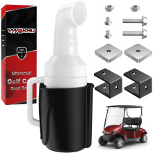 Golf Cart Sand Bottle with Holder, No Drilling Divot Filler for Club Car EZGO Yamaha, 35oz